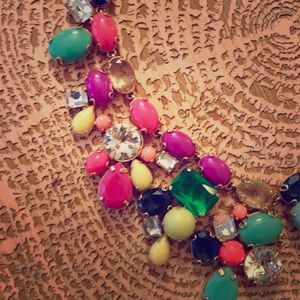 Jcrew color mix statement necklace